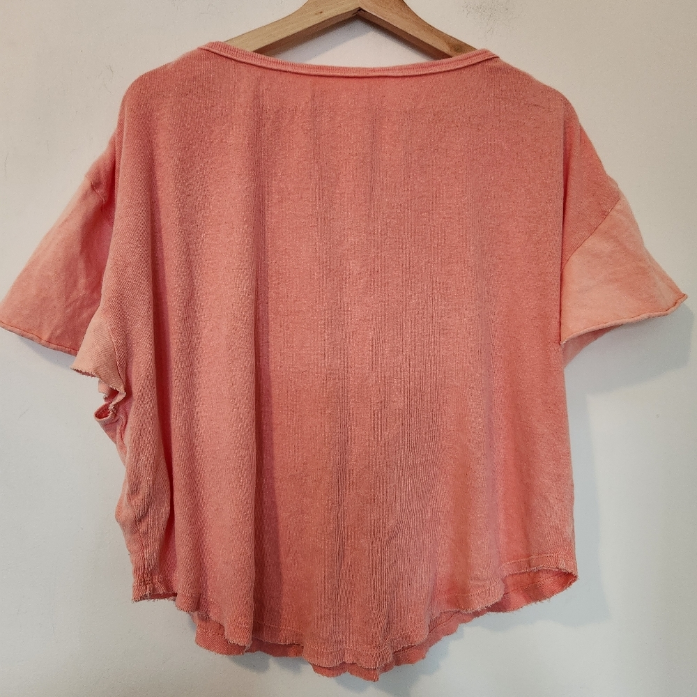 NWOT Free People Ruffle Top Peach Color - Picture 6 of 6